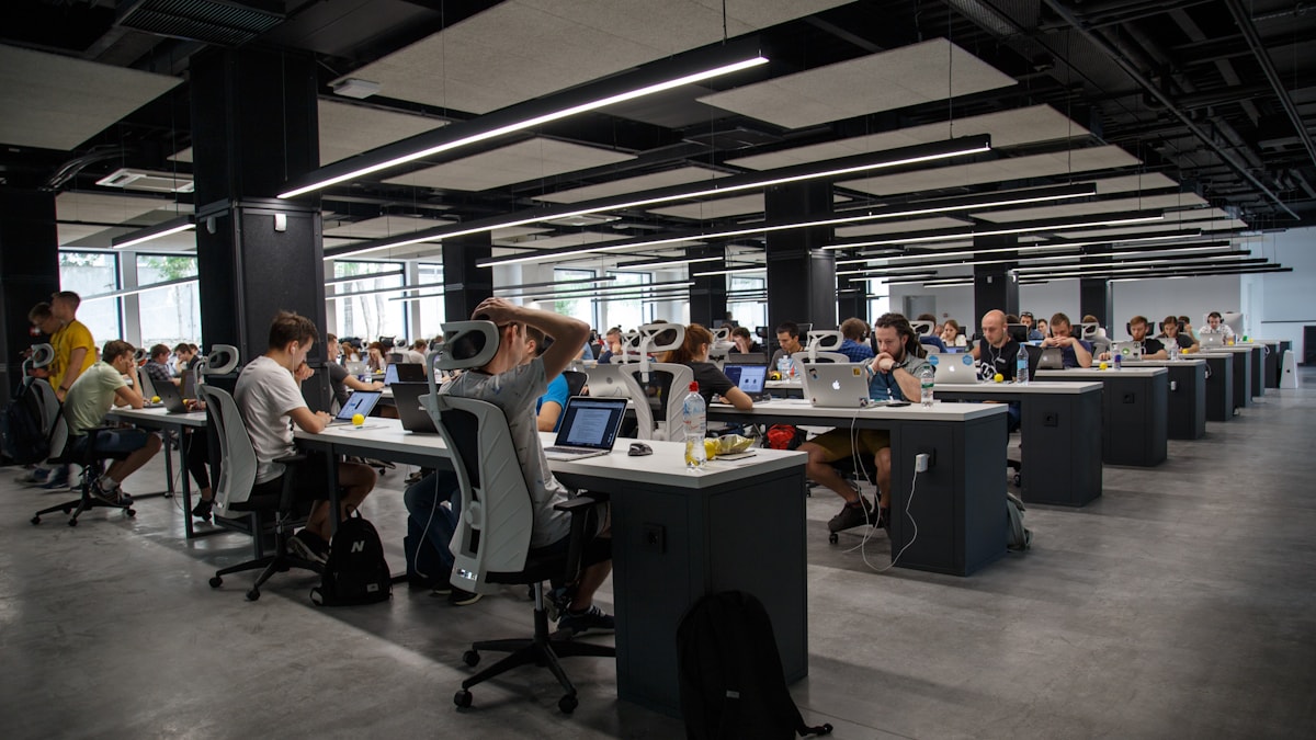 Marketing creatives and strategists working on client campaigns at the Circular Road studio